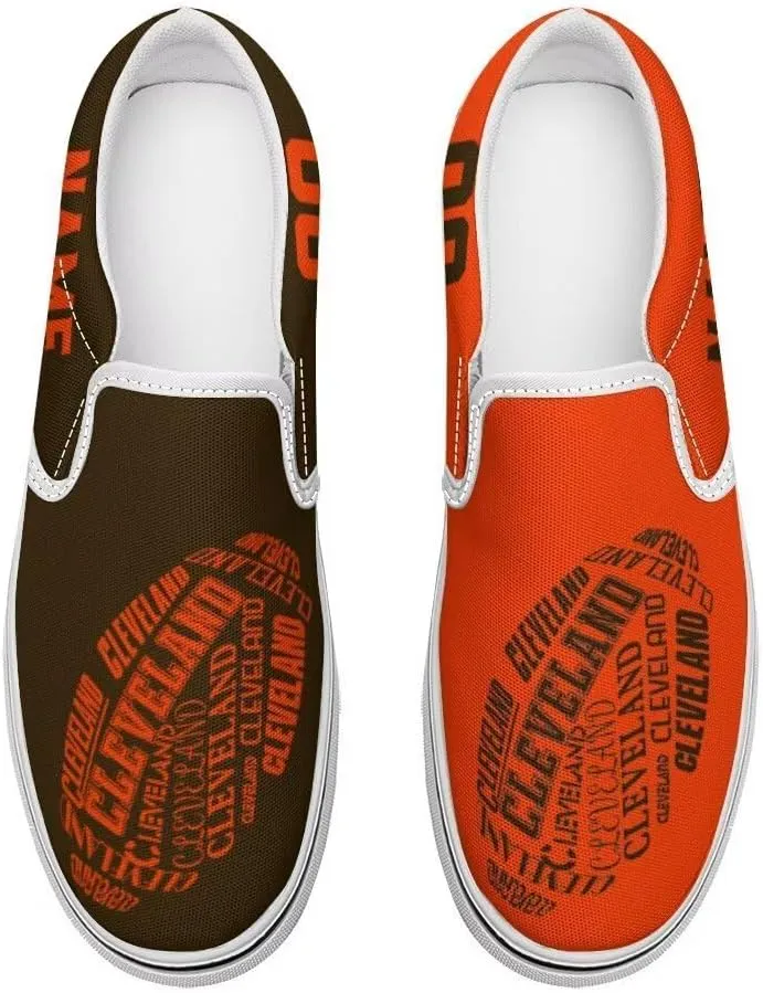 Custom Slip-on Sneakers,Personalized Name Number,Canvas Fashion Shoes,Gift for Men Women,Fans.