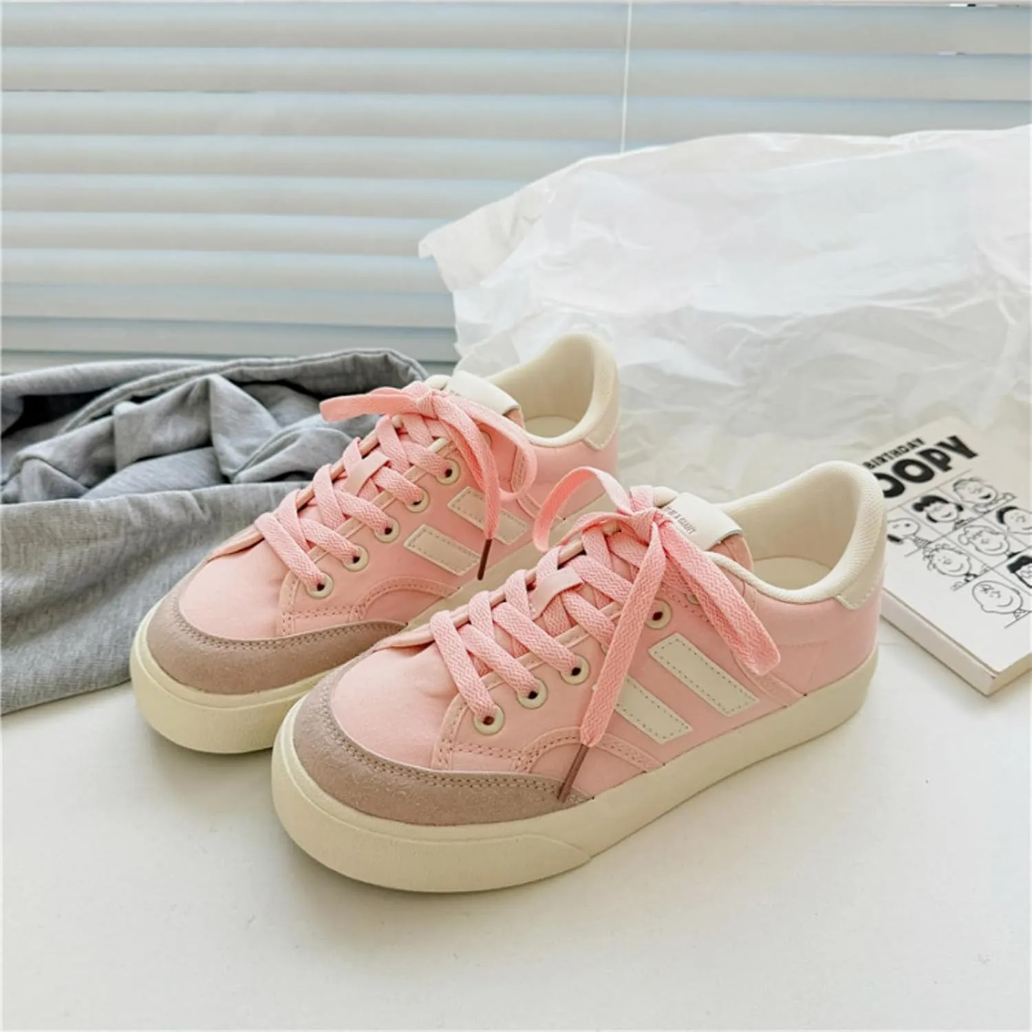 Cute Bowknot Star Cat Fish Chunky Platform Sneakers Women Y2K Aesthetic 1.2" Height Increase Casual Outfit Cute Walking Shoes
