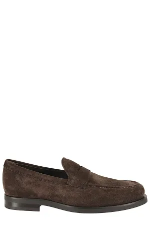 Dark Brown Suede Moccasin