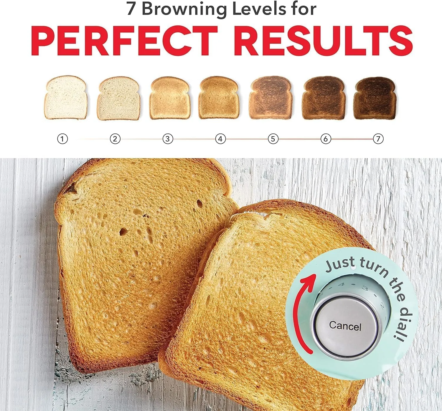DASH Clear View Toaster - Compact Design with 7 Browning Levels & Clear-View Window, Extra-Wide Slot Large Toaster, 1-Touch Defrost, Reheat & Bagel Functions - Easy Clean Up Crumb Tray (Black)