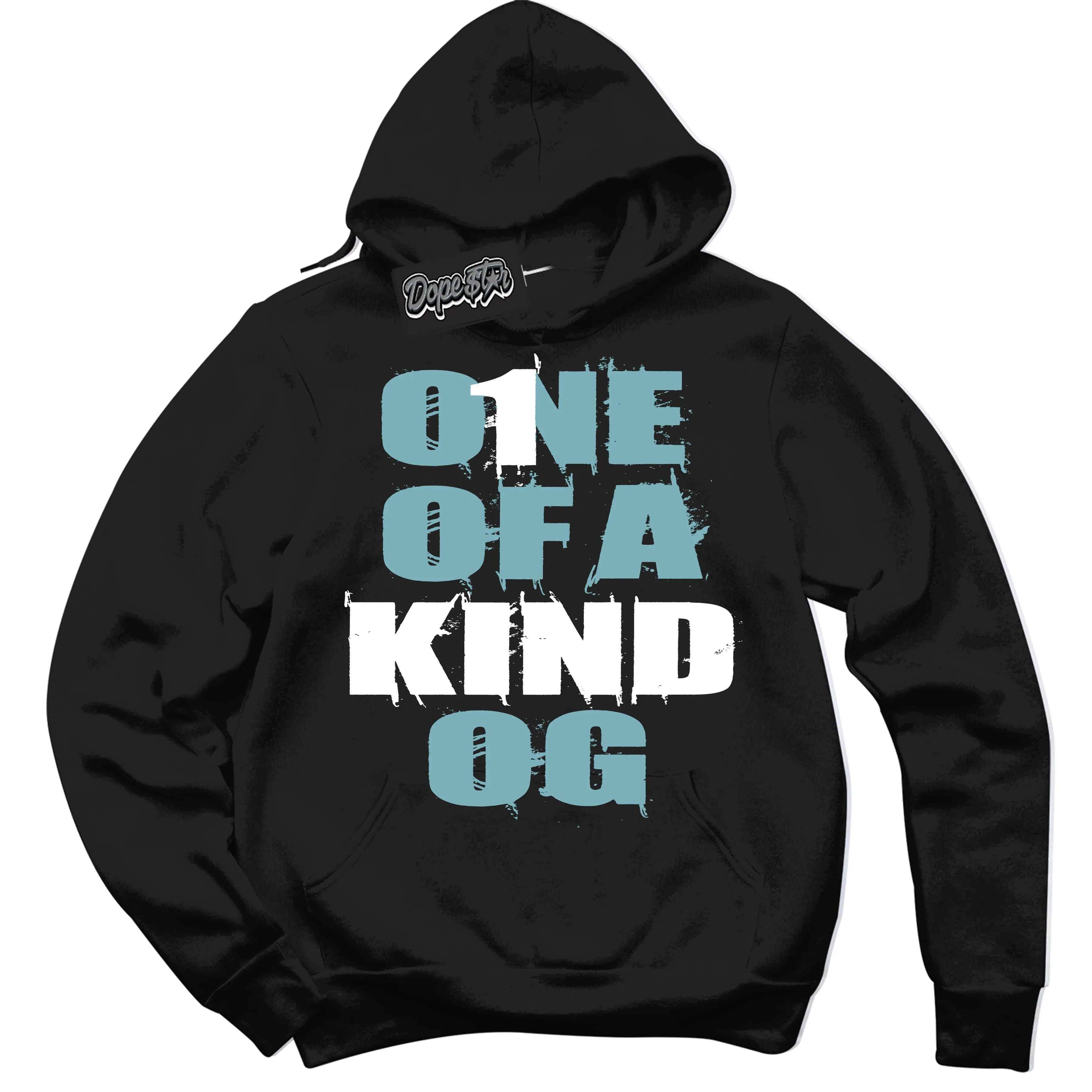 Denim Turquoise Dunk Sneaker Hoodie One Of A Kind Graphic
