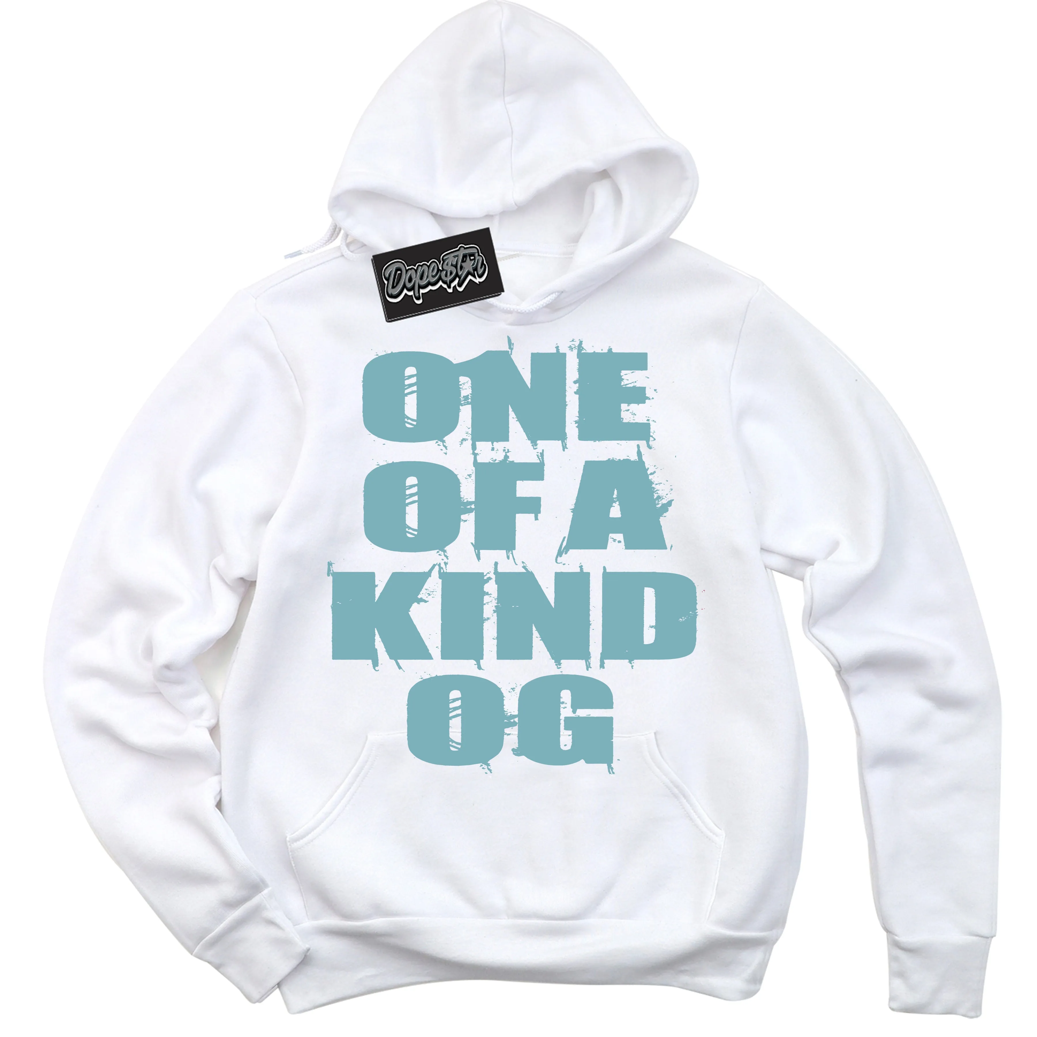 Denim Turquoise Dunk Sneaker Hoodie One Of A Kind Graphic