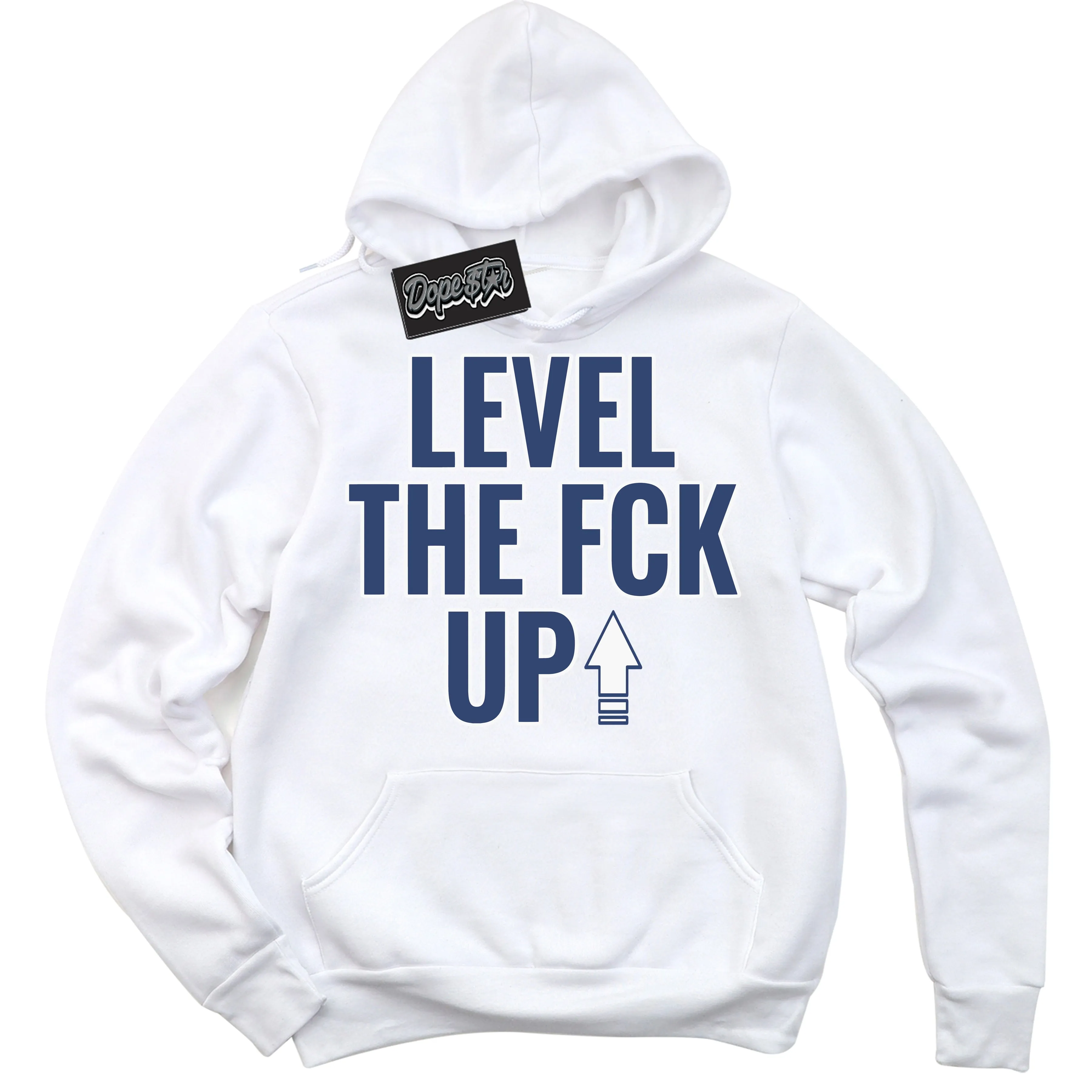 Diffused Blue 11s Sneaker Hoodie Level The Fck Up Graphic