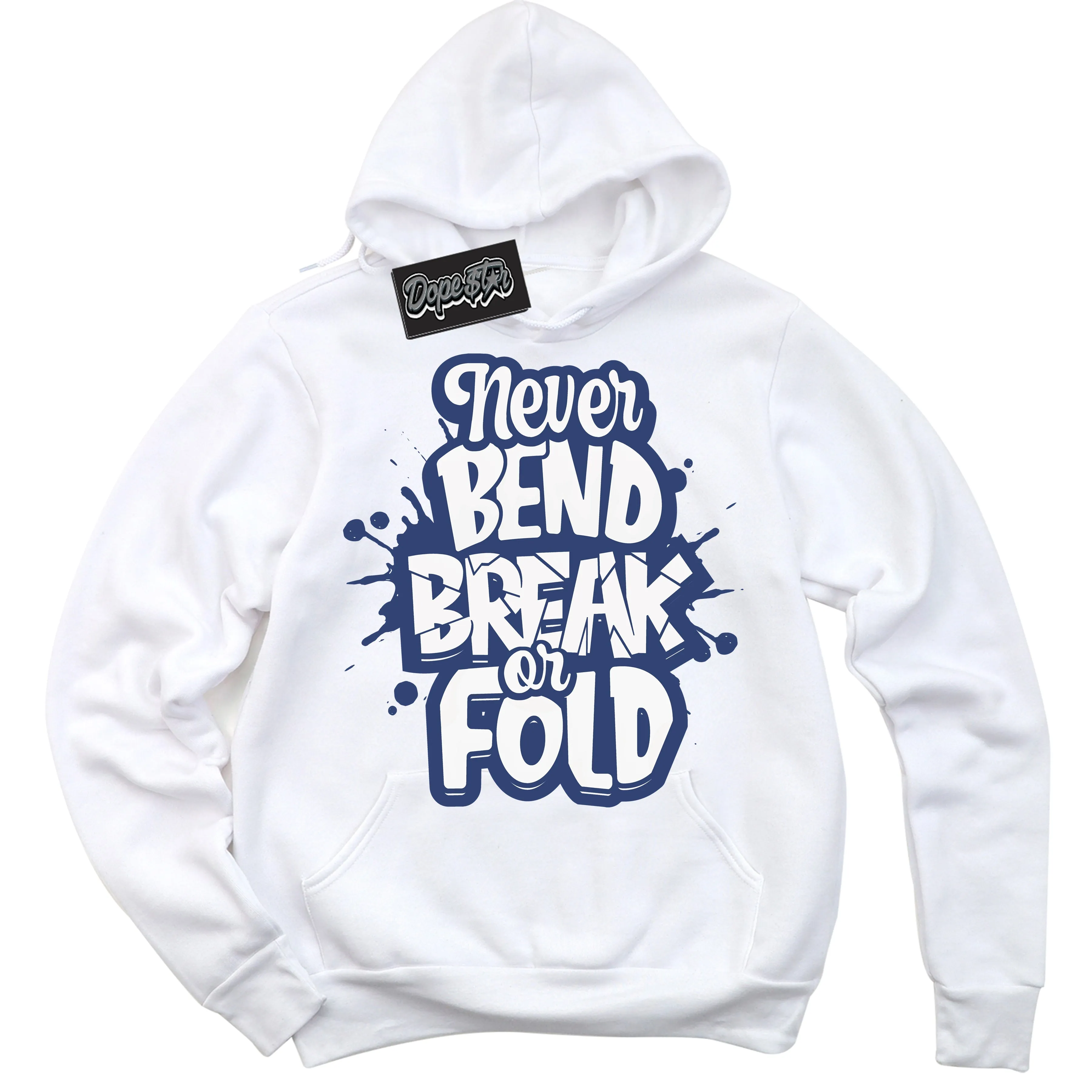 Diffused Blue 11s Sneaker Hoodie Never Bend Break Or Fold Graphic