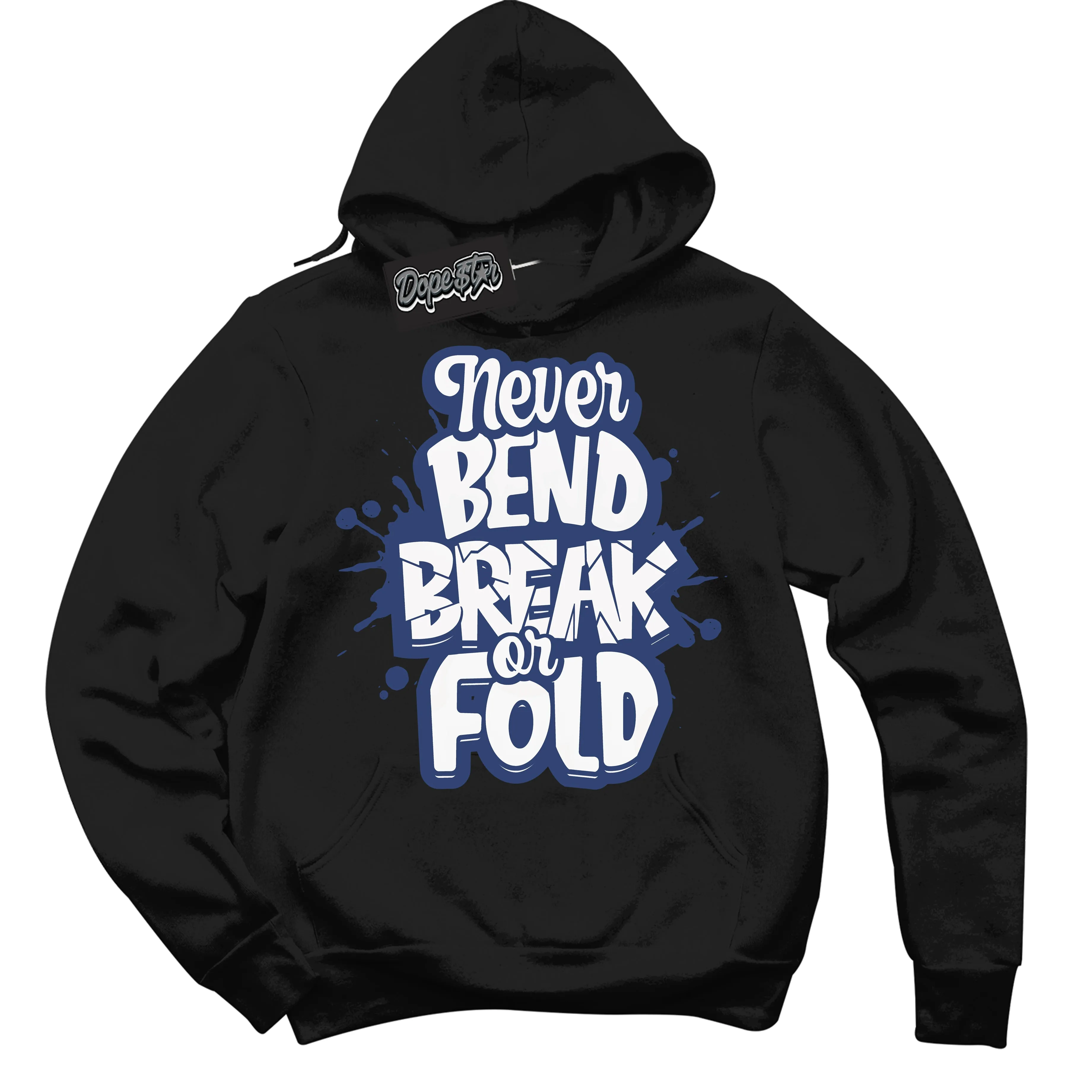 Diffused Blue 11s Sneaker Hoodie Never Bend Break Or Fold Graphic