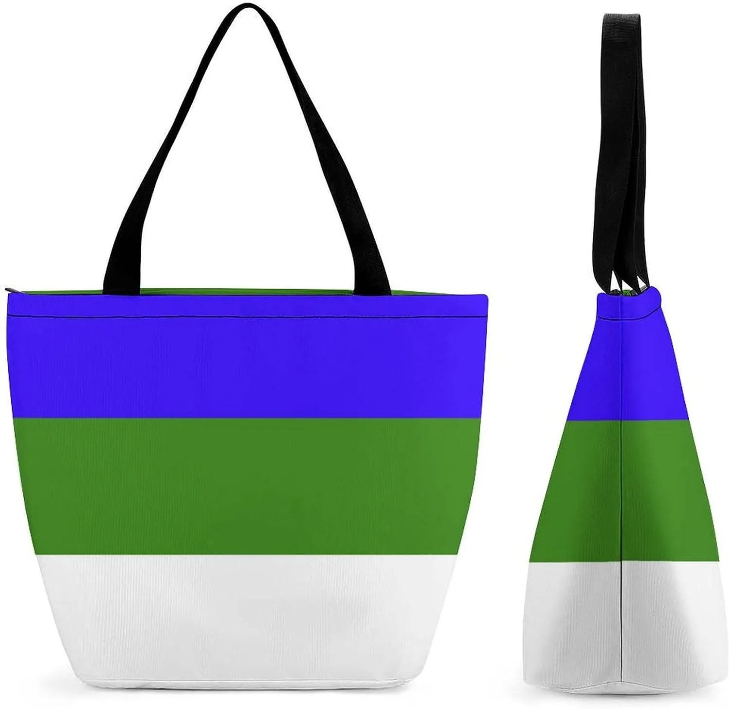 Djibouti Flag Women's Large Tote Handbag with Zipper for Work and Travel Convenience