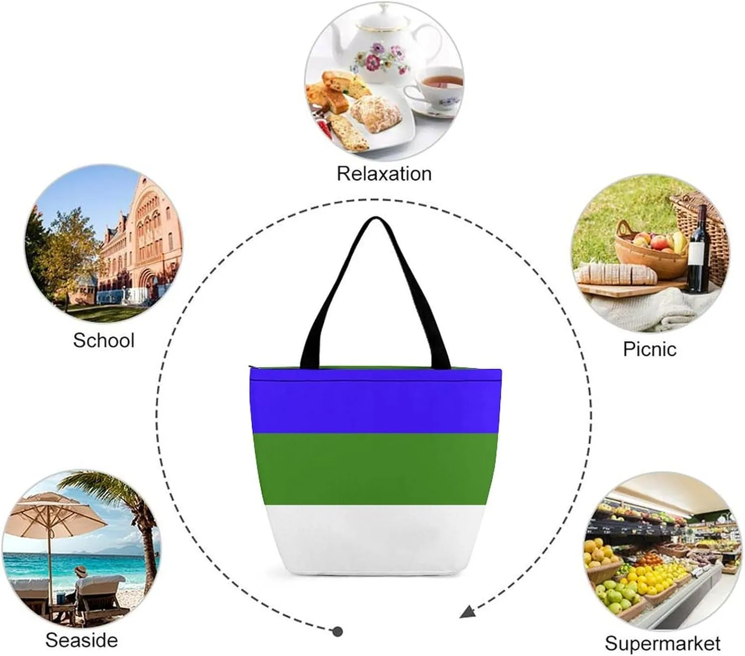 Djibouti Flag Women's Large Tote Handbag with Zipper for Work and Travel Convenience
