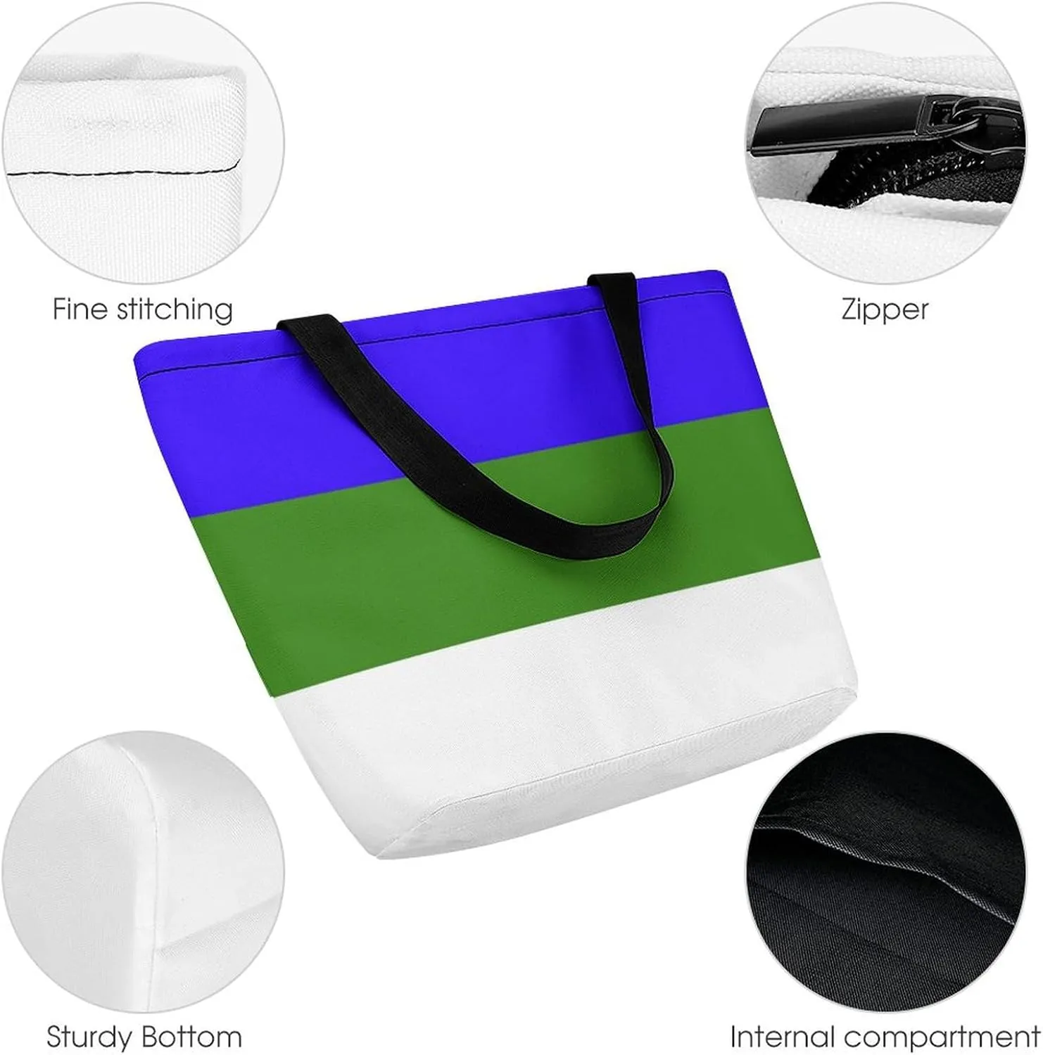 Djibouti Flag Women's Large Tote Handbag with Zipper for Work and Travel Convenience