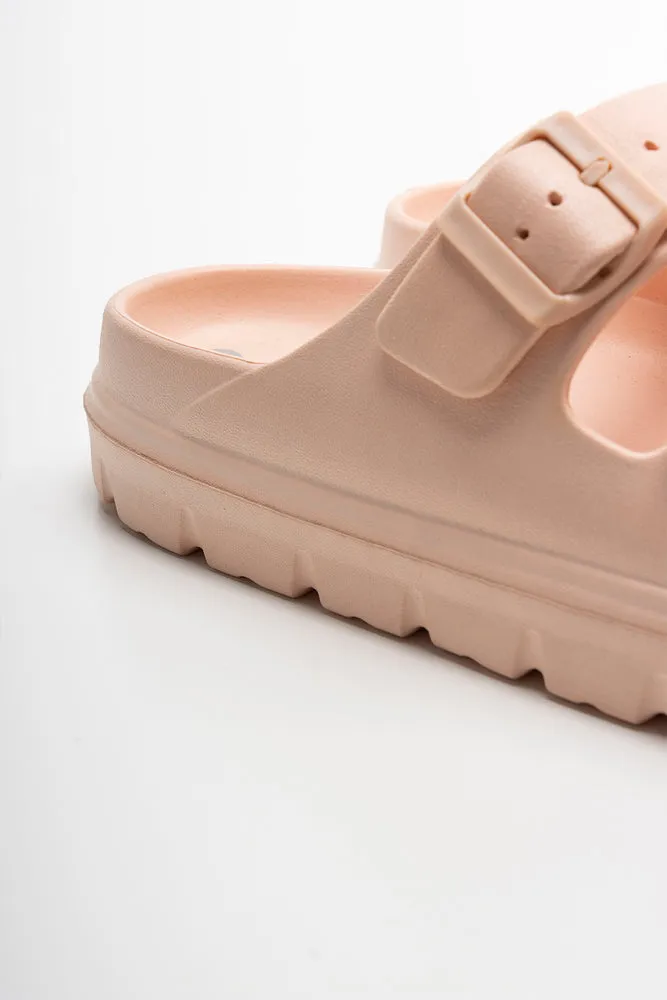 Double Strap Slide Pink
