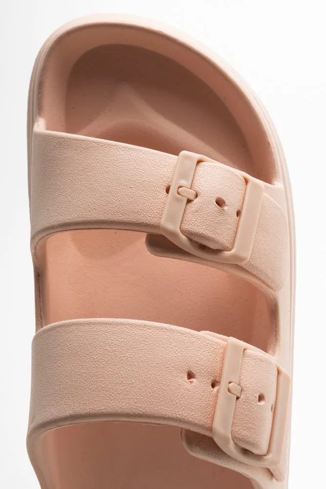 Double Strap Slide Pink