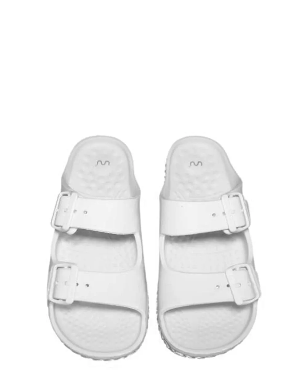 Doubleu Sakura White Platform Slide