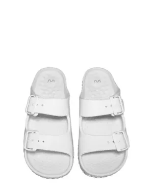 Doubleu Sakura White Platform Slide