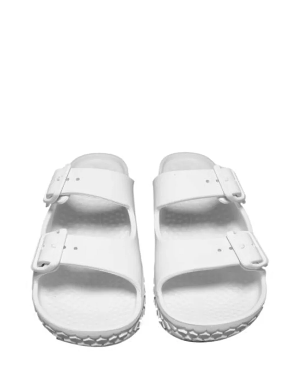 Doubleu Sakura White Platform Slide