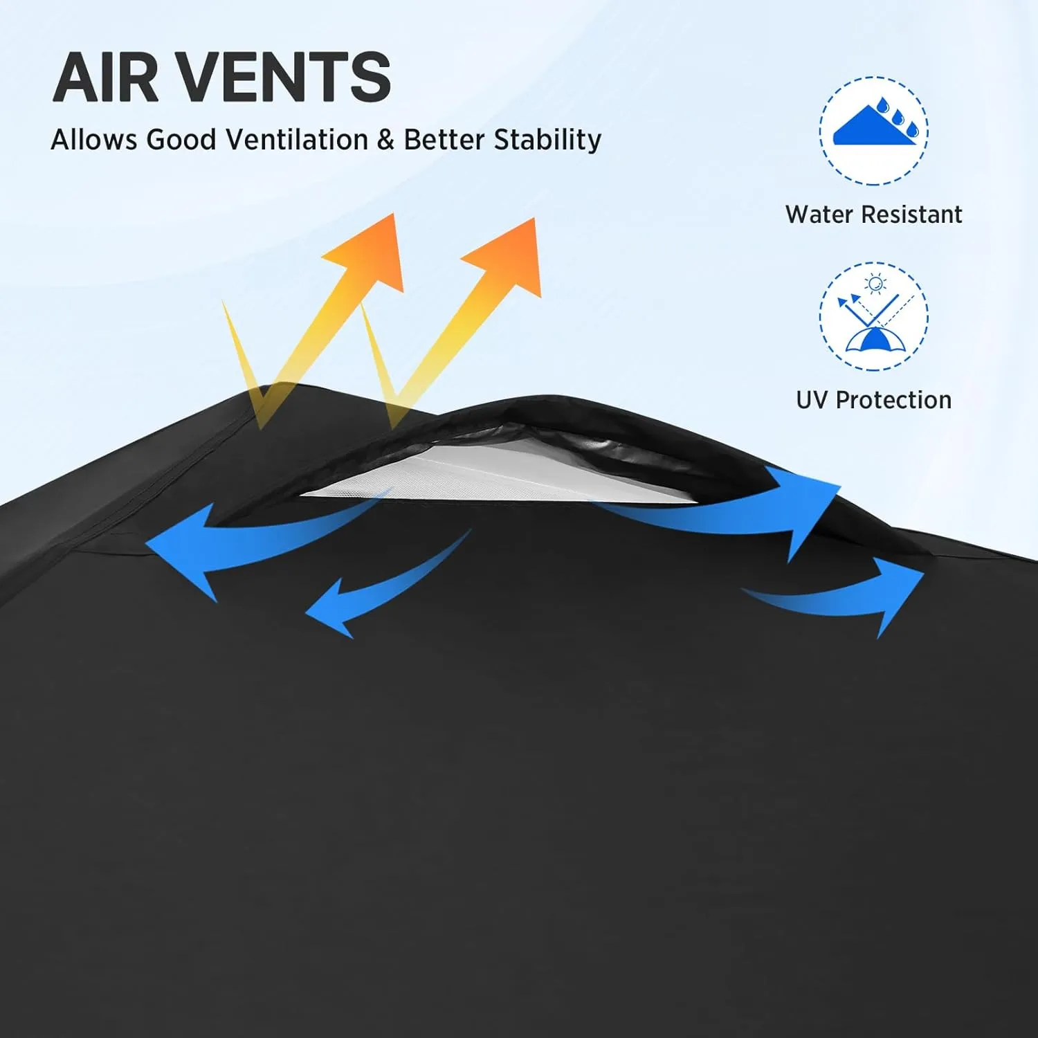 EAGLE PEAK 8x8 Pop Up Canopy Tent Instant Outdoor Canopy Easy Set Up Straight Leg Folding Shelter with Wheeled Bag, 8 Stakes and 4 Ropes, Black