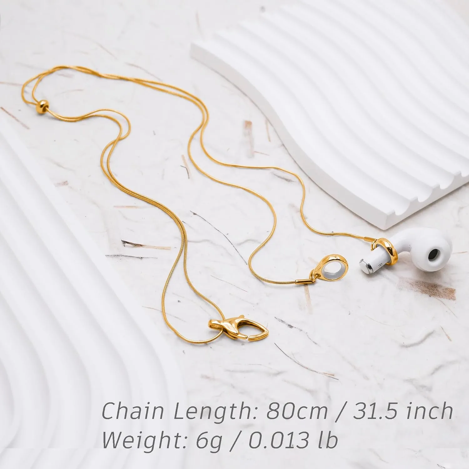 Earphone Cord Strap With Anti-Lost Airpod Chain Holder Lanyard String Compatible Airpods 3rd 2nd Generation Pro 3 2 1