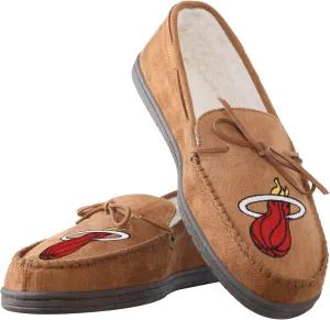 FOCO Miami Heat NBA Mens Moccasin Slippers - XL