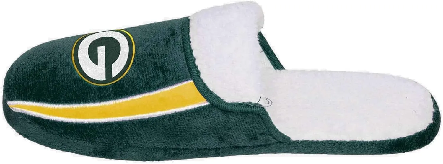 FOCO NFL Mens Football Team Logo Moccasin Slippers Shoes