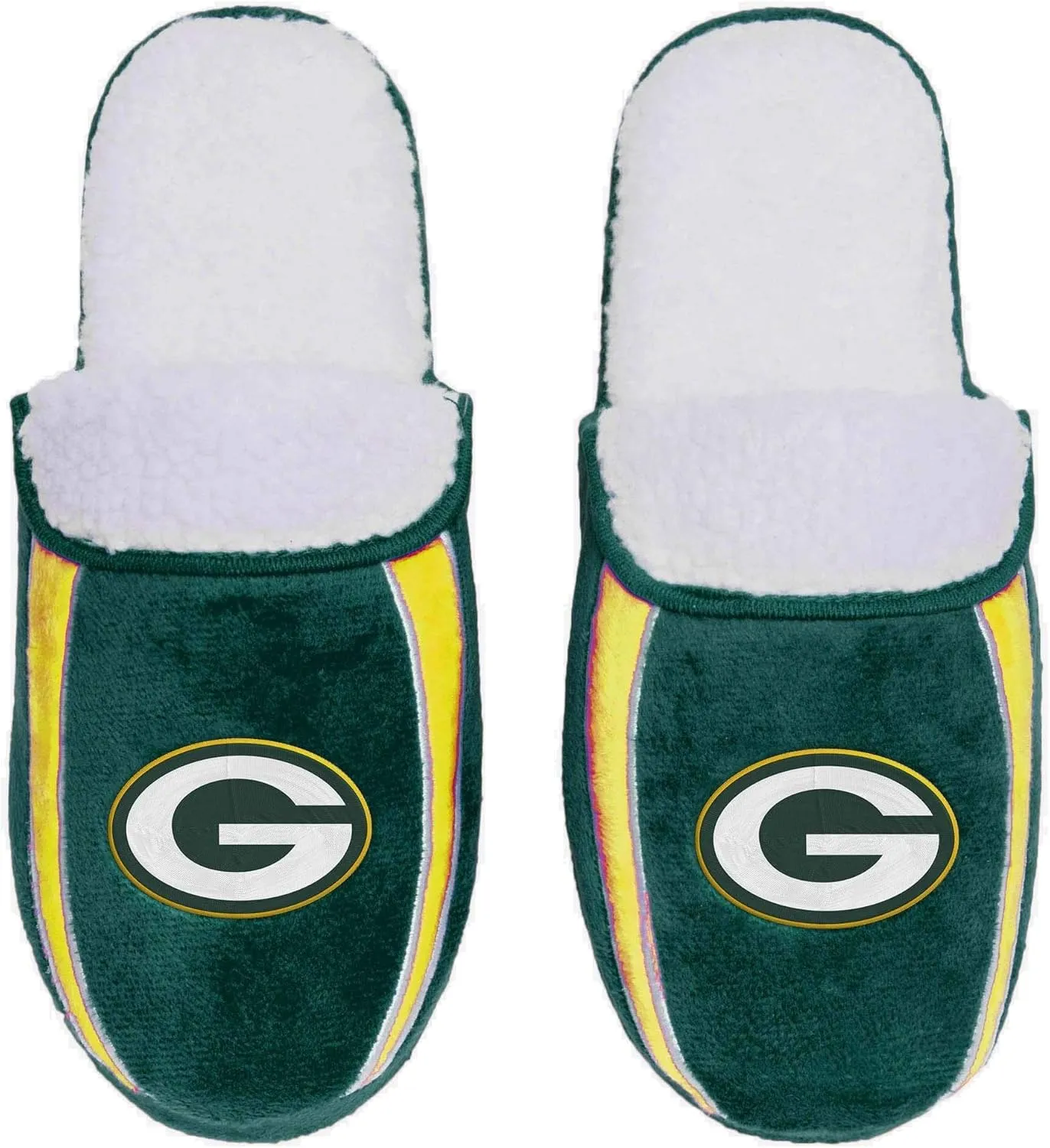 FOCO NFL Mens Football Team Logo Moccasin Slippers Shoes