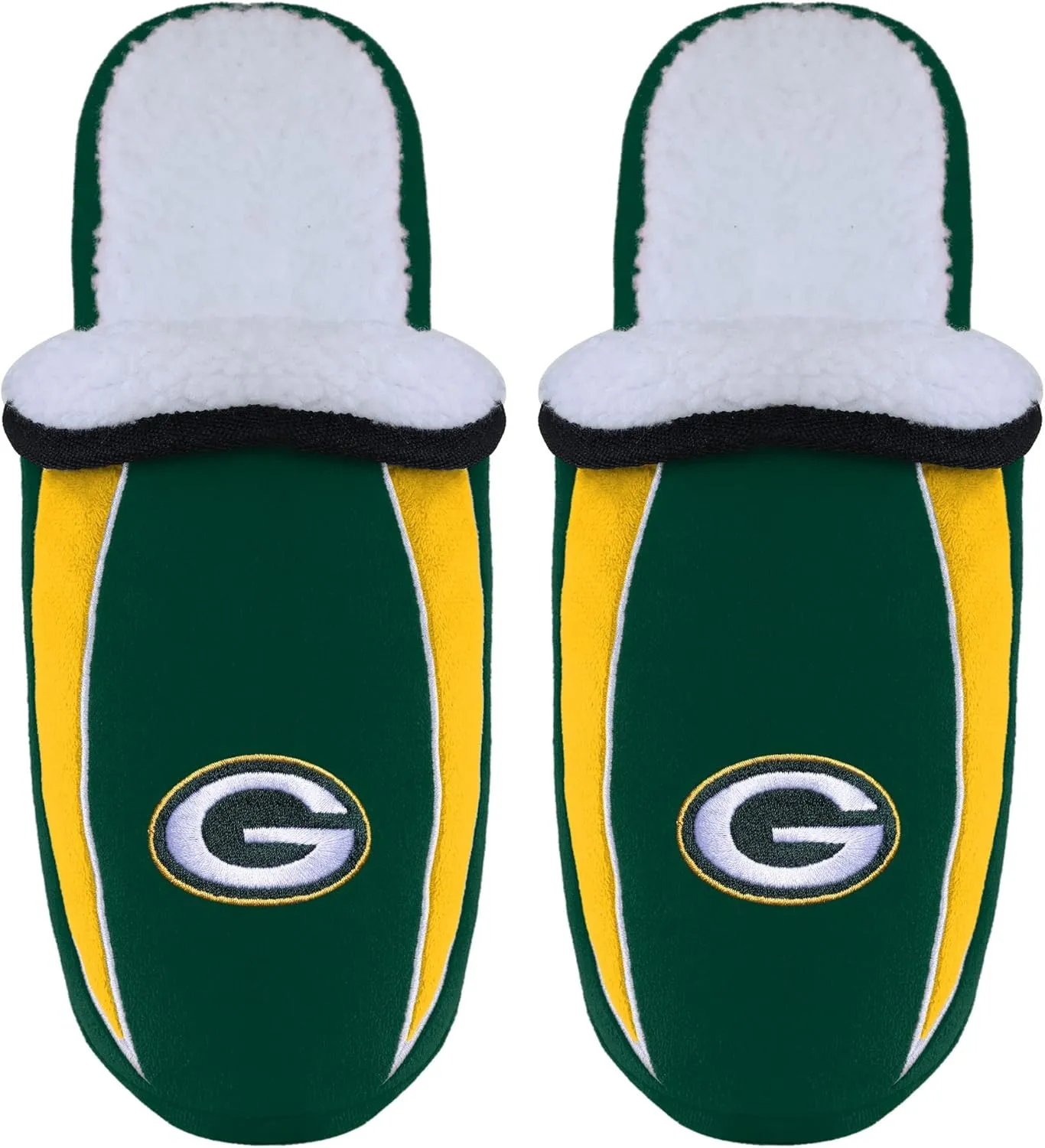 FOCO NFL Mens Football Team Logo Moccasin Slippers Shoes
