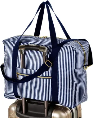 Foldable Travel Bag Water Resistant Travel Duffle Bag with Lining and Shoulder Strap UPGRADE One Size