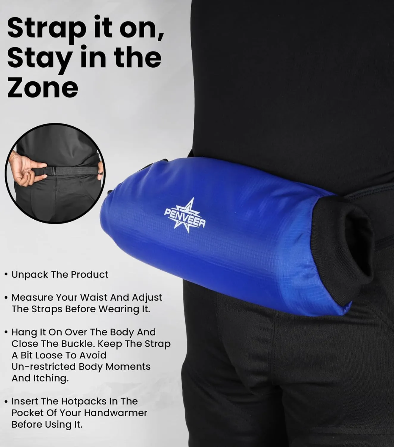 Football Hand Warmer Pouch Youth & Adult, Waterproof Hand Warmers Football with Zipper Pocket and Adjustbale Strap, Best Cold Weather Football Gear