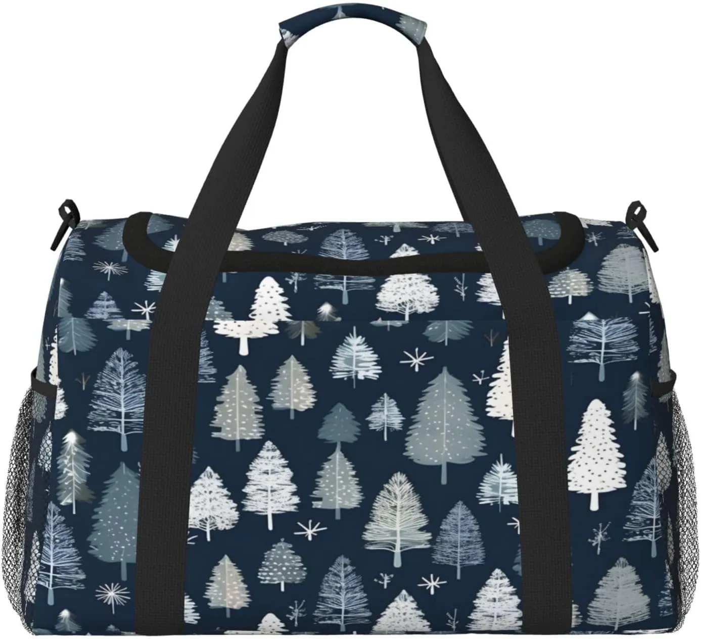 Forest Tree Travel Duffel Bag with Strap Multi Pockets Sports Bag Handbag Large Shoulder Bag for Gym Weekend Fitness Camping
