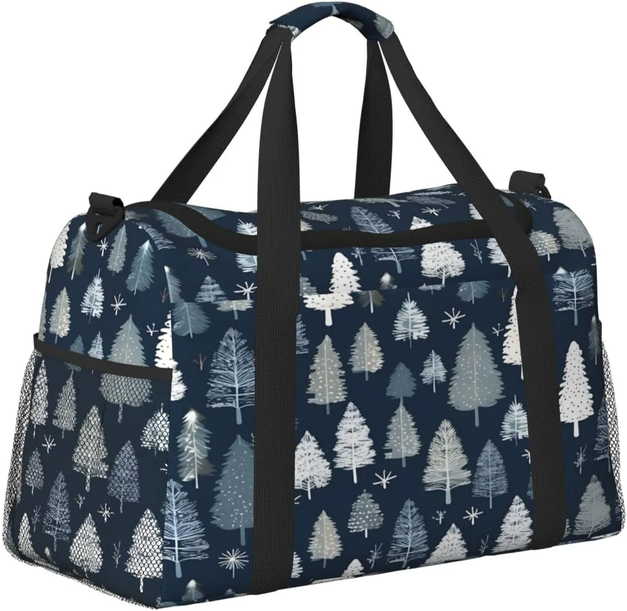 Forest Tree Travel Duffel Bag with Strap Multi Pockets Sports Bag Handbag Large Shoulder Bag for Gym Weekend Fitness Camping