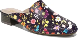 FOWT Comfort Walking Flat Loafers for Women Casual Fashion Round Toe Low Chunky Heels Wide Width Slippers Driver Driving Styles Flats Shoes Size 4-16 US