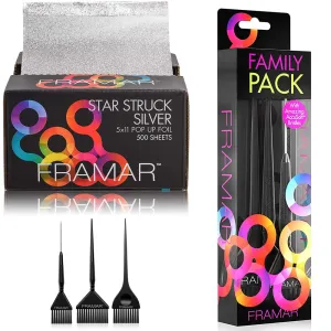 Framar Star Struck Silver Pop Up Hair Foil - Framar Family Hair Color Brush Set