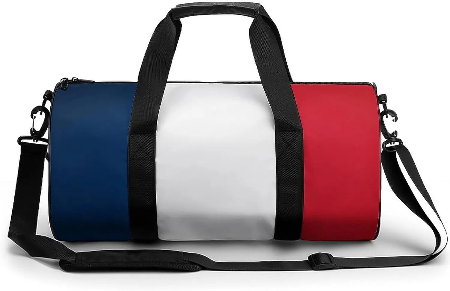 France Flag Large Capacity Gym Duffel Bag for Men Women Dry Wet Separation Travel Overnight