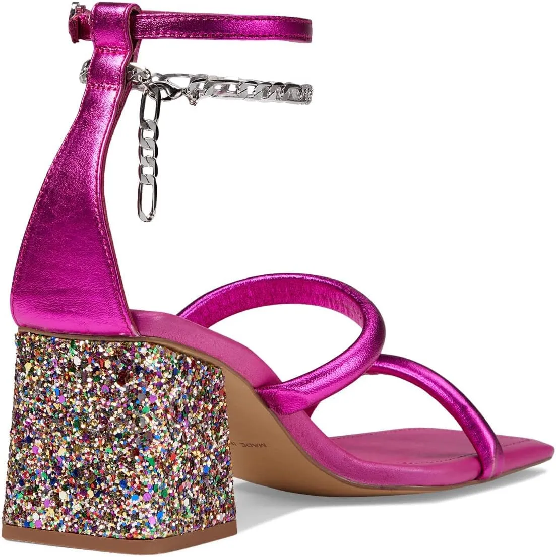 Free People Parker Chain Heels for Women - Adjustable Buckle Closure with Leather Insole, Gorgeous and Fashionable Heels
