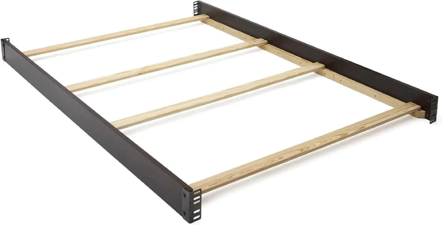 Full-Size Conversion Kit Bed Rails #0050 for Delta Children Convertible Cribs - Solid Wood Rail - Toddler and Adult Bed Rail for Full-Size Beds - Nursery and Baby Furniture (Chocolate - 204)