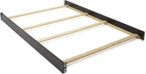 Full-Size Conversion Kit Bed Rails #0050 for Delta Children Convertible Cribs - Solid Wood Rail - Toddler and Adult Bed Rail for Full-Size Beds - Nursery and Baby Furniture (Chocolate - 204)