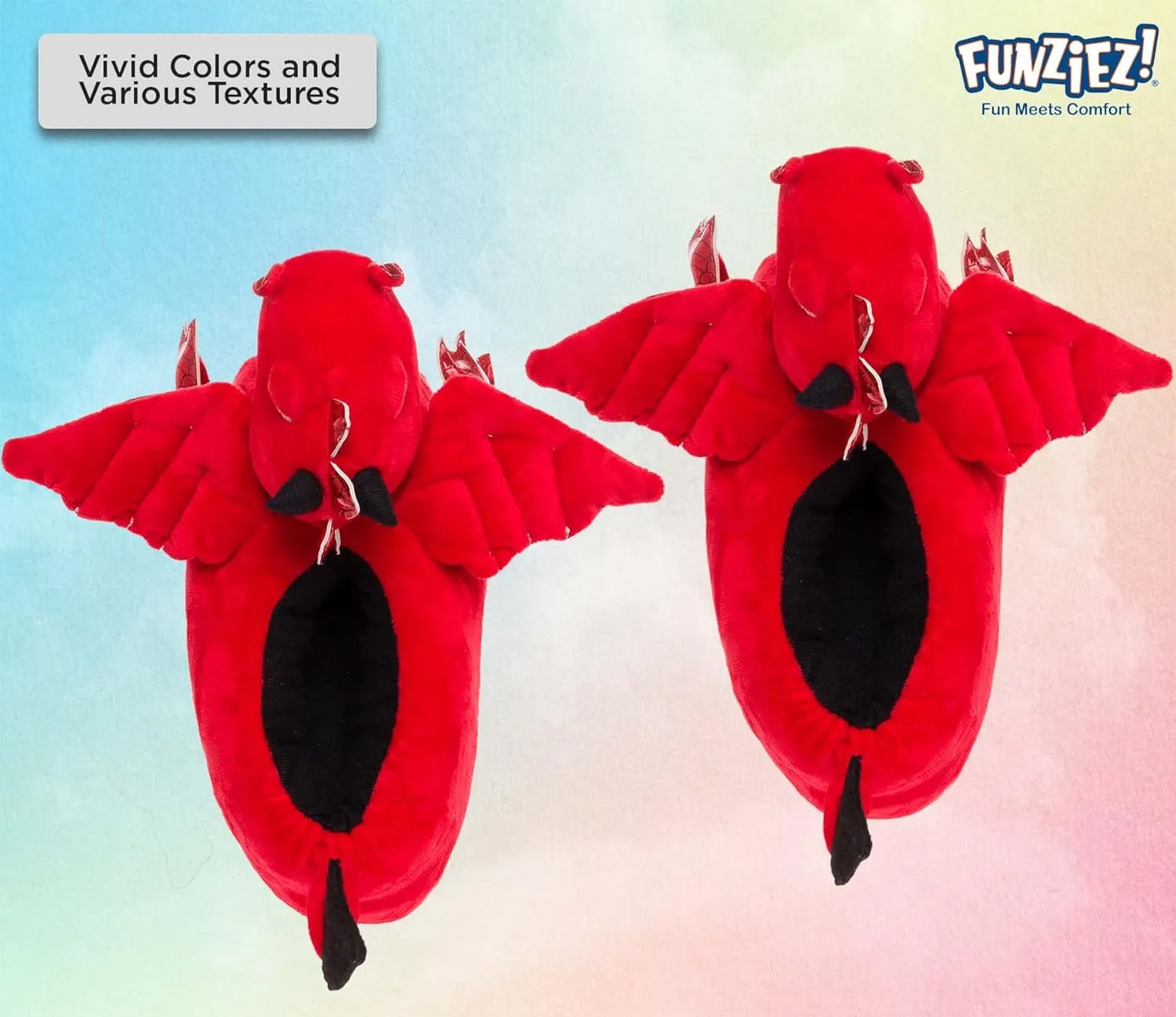 Funziez! Fuzzy Animal Slippers Womens & Mens, Funny Indoor House Shoes, Cute Stocking Stuffer Gift Holiday Christmas Hanukkah