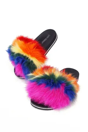 Furry Color Tested Red (6, Mule Multi Flat slip-on Sandal Cape Slide RED) Robbin Helpful CASINO
