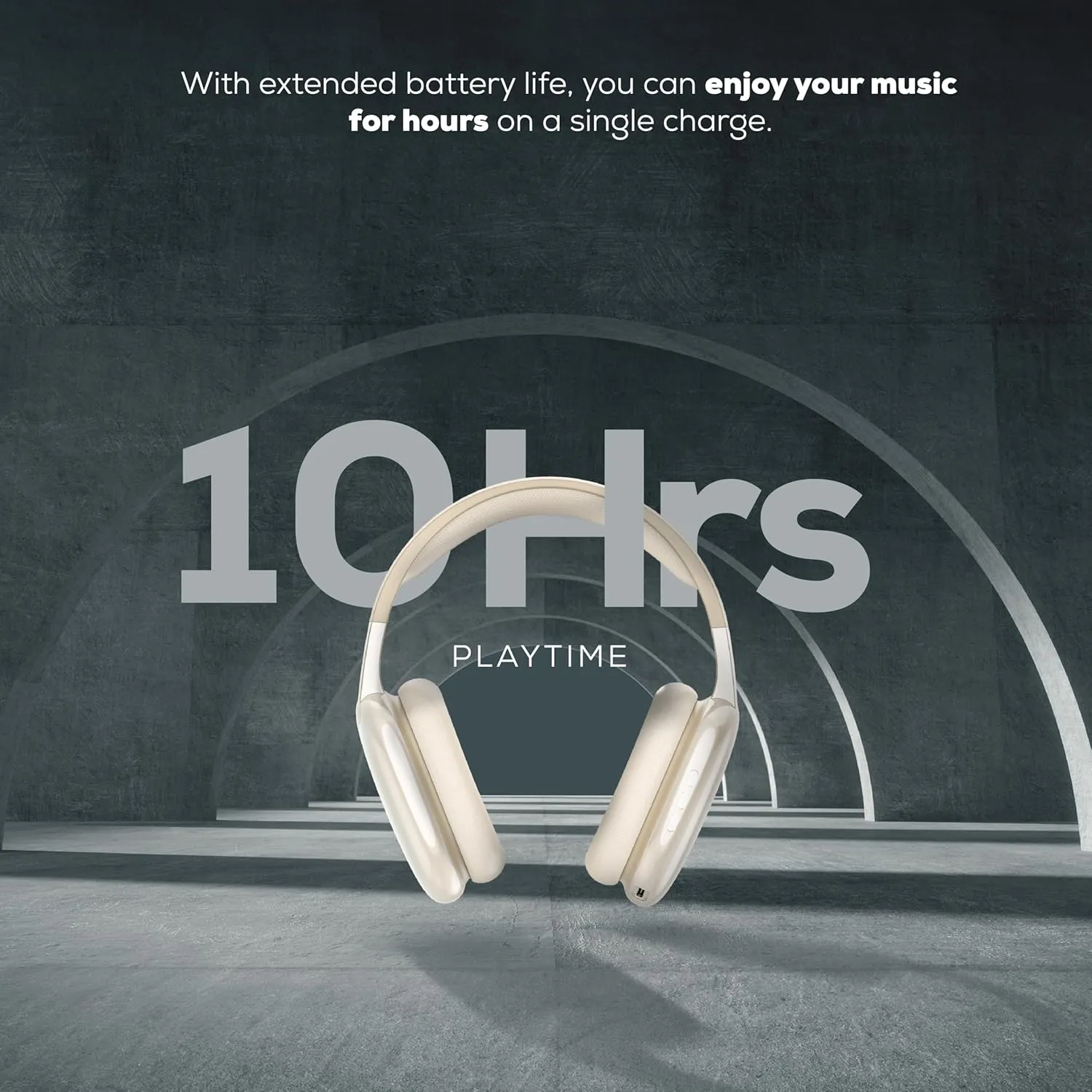 Gabba Goods Wireless Over Ear Bluetooth Headphones with Microphone - Wireless Headset -Noise Reduction - Bluetooth, Wired,Built in Micro SD for Travel, Home, Work TV,PC,Gaming,Cellphone (Beige)