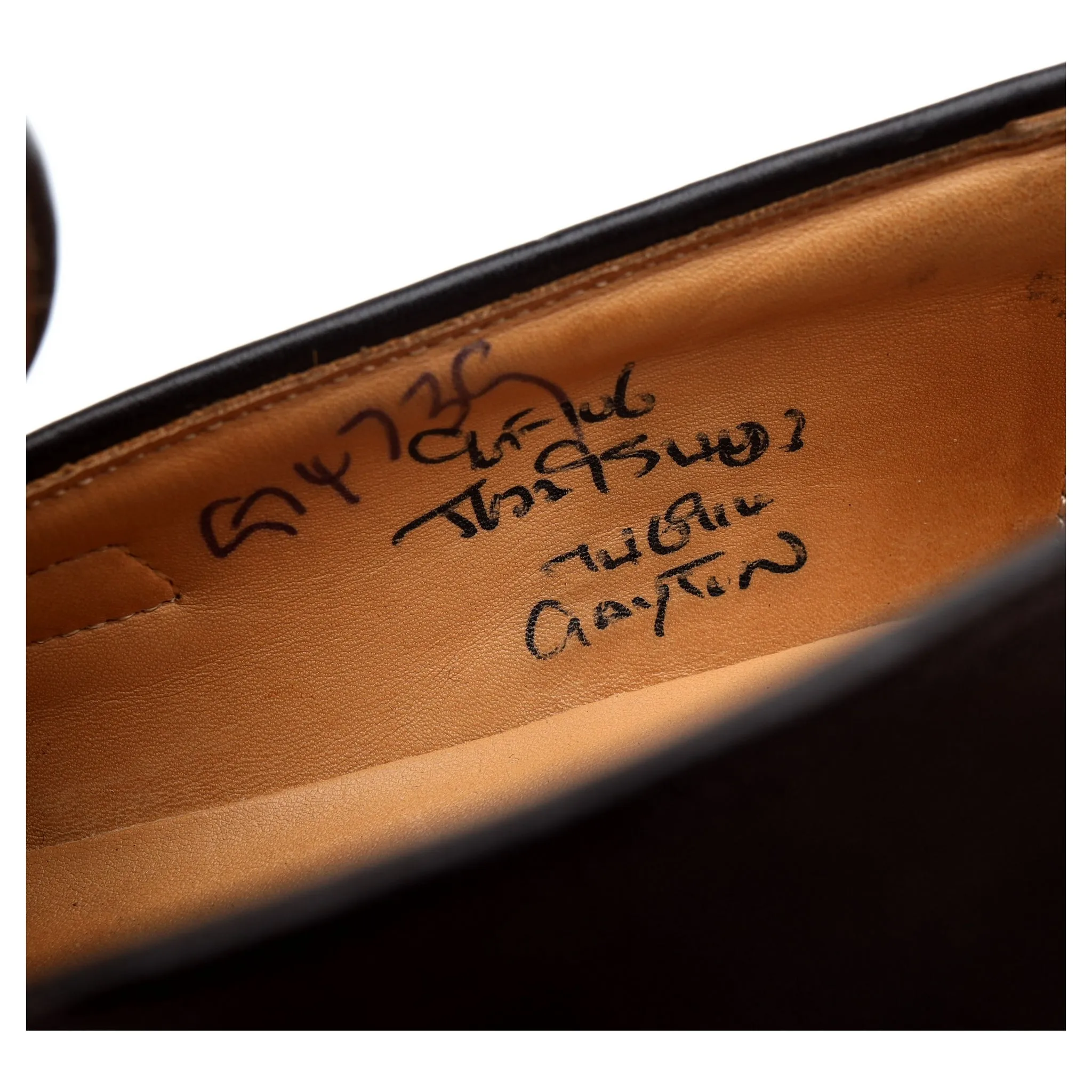'Gayton' Dark Brown Leather Loafers UK 9 F