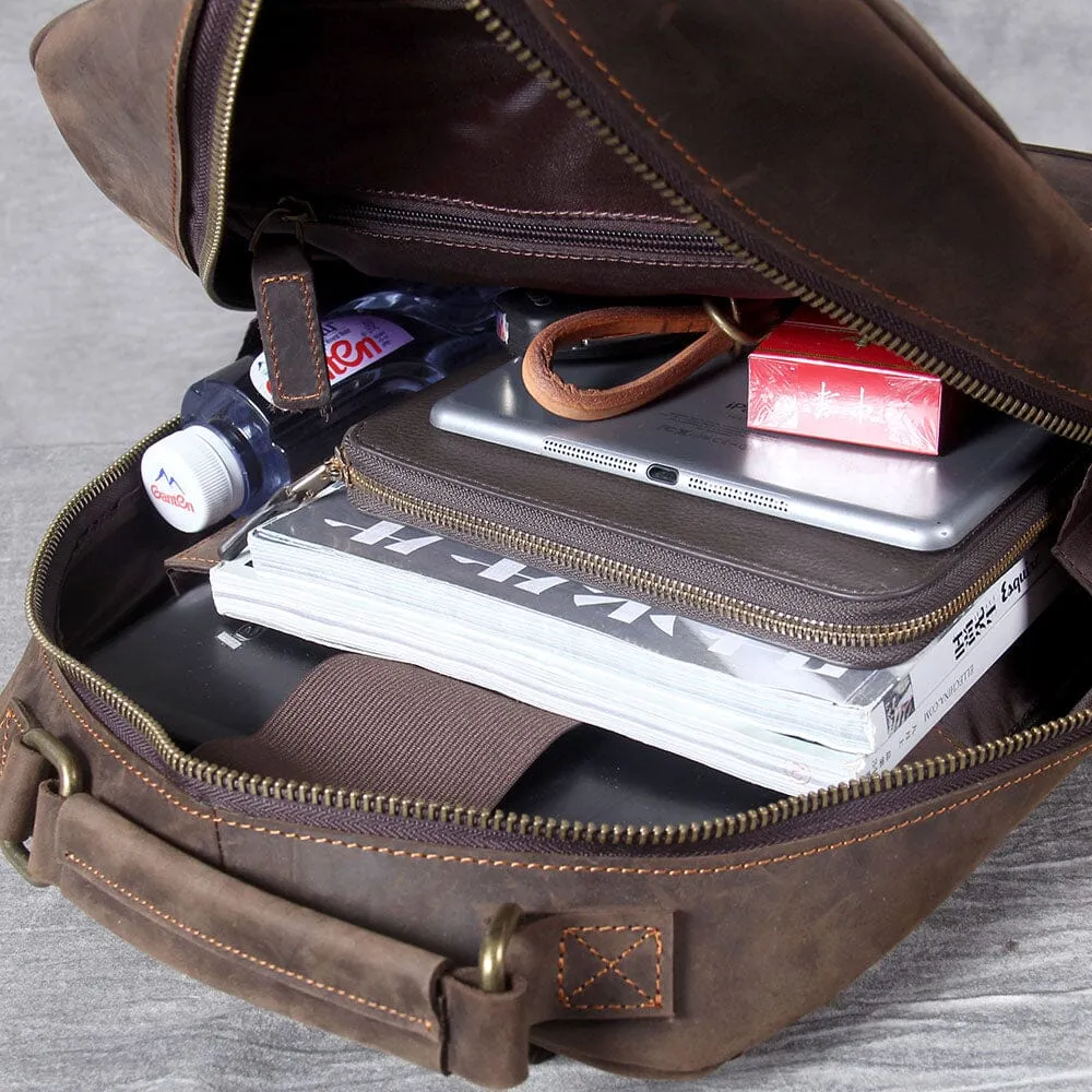 Genuine leather backpack | OXFORD