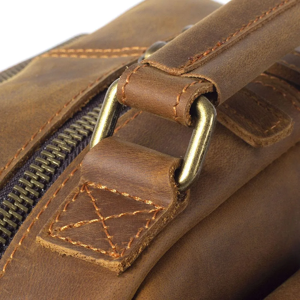 Genuine leather backpack | OXFORD