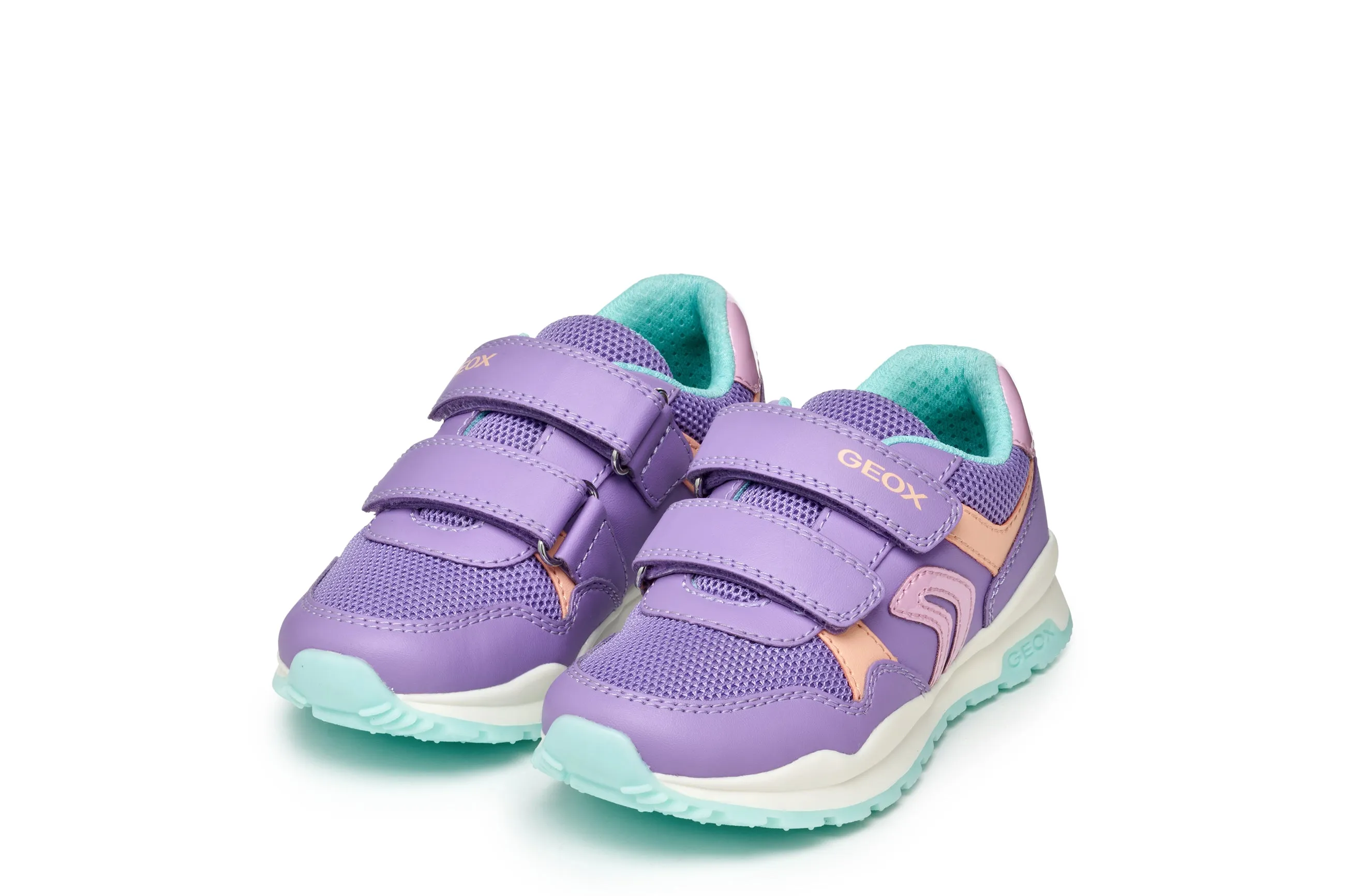 Geox Kids Trainers | Pavel | Lilac & Watersea