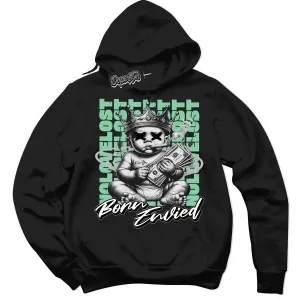 Green Glow 3s Sneaker Hoodie Born Envied Graphic