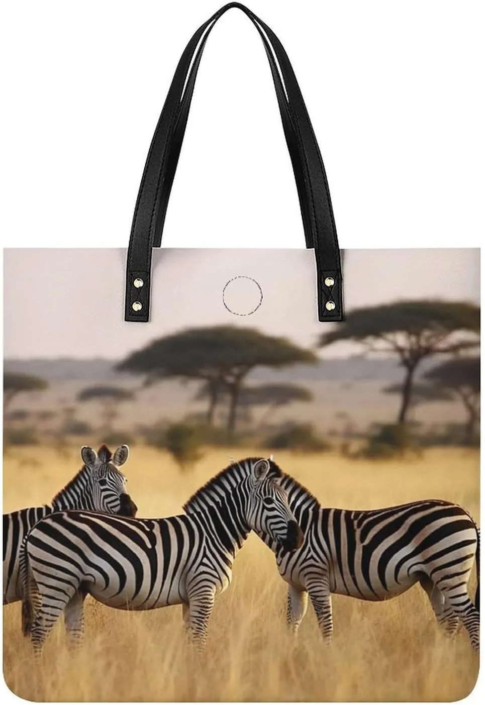 Grocery Bags Africa Grassland Zebra Bag for Women Lightweight Beach Bag Shoulder Bags for Travel Shopping Work Handbag