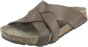 HAFLINGER Unisex-Adult Summer Cowhide Leather Comfort Anatomic Footbeds Straps Bo Slippers Slide Sandal