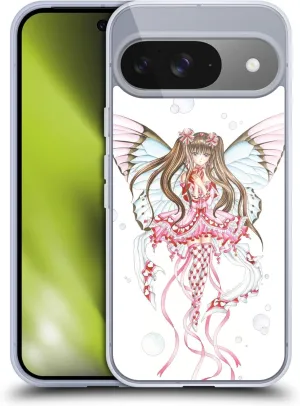 Head Case Designs Officially Licensed Nene Thomas Champagne Anime Pink Fairies Soft Gel Case Compatible with Google Pixel 9 / Pixel 9 Pro