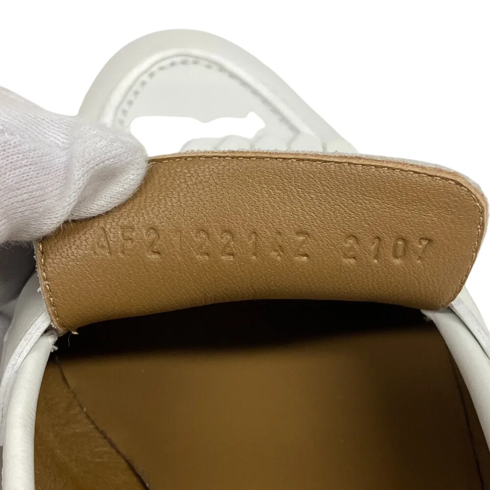 HERMES loafers leather white moccasin royale fringe Women 38 Used