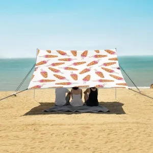 Hong Cute Kong Waffles Beach Camping Tent Sun Shelter for Whole Family, Beach Shade Canopy with UPF50  UV Protection,Easy Set Up and Carry,Outdoor Shade for Trips, Fishing, Backyard Fun Picnics