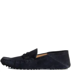 HUGO BOSS Driver Moccasins Leather Dark Blue
