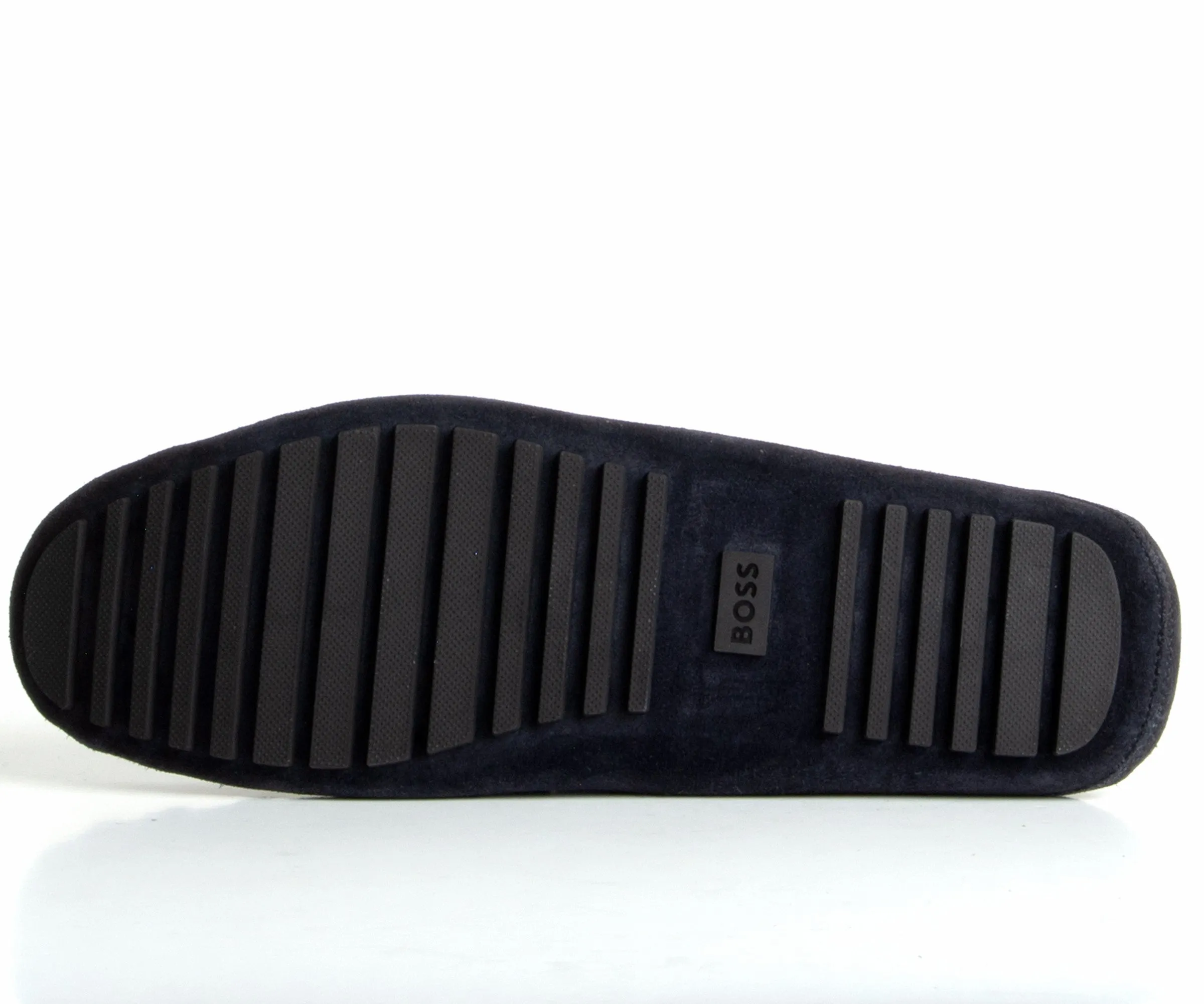 HUGO BOSS Driver Moccasins Leather Dark Blue