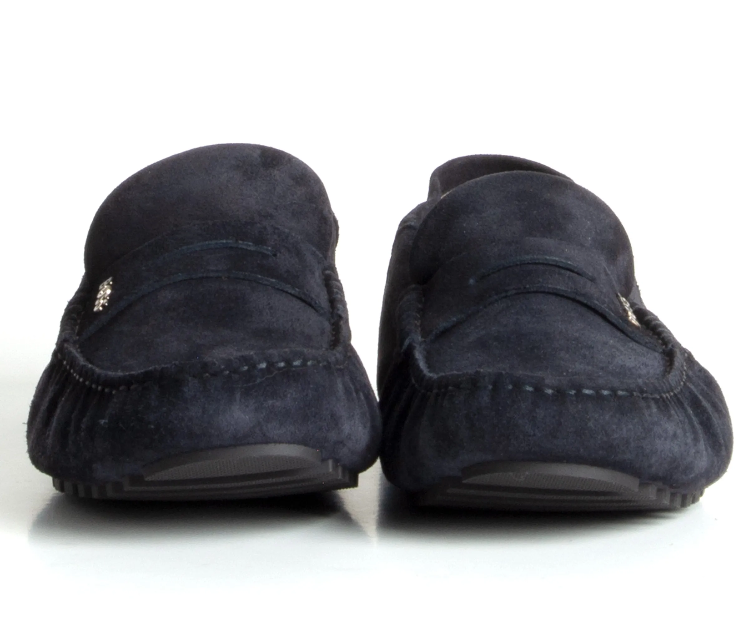 HUGO BOSS Driver Moccasins Leather Dark Blue