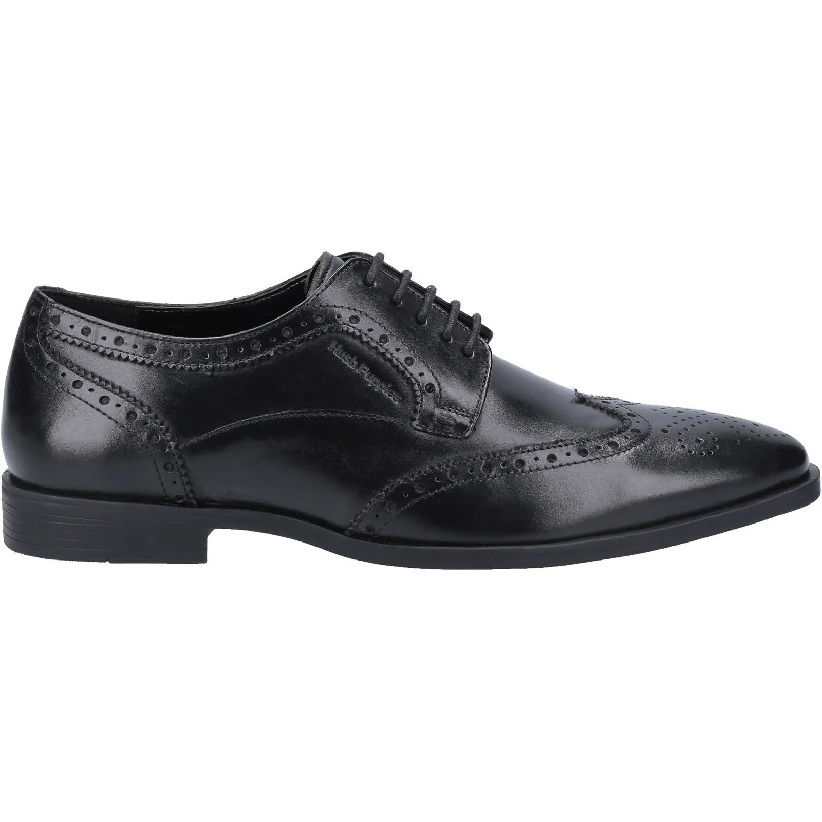 Hush Puppies Men's Elliot Brogue School Shoe in Black